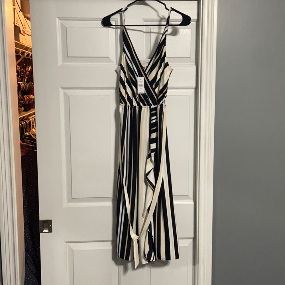 LOFT faux wrap dress